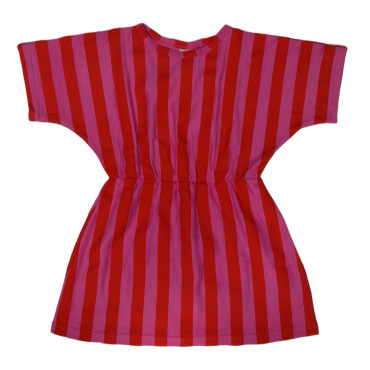 Harper Dress Terry Pink Stripes