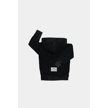 Zip Acid Black Hoodie