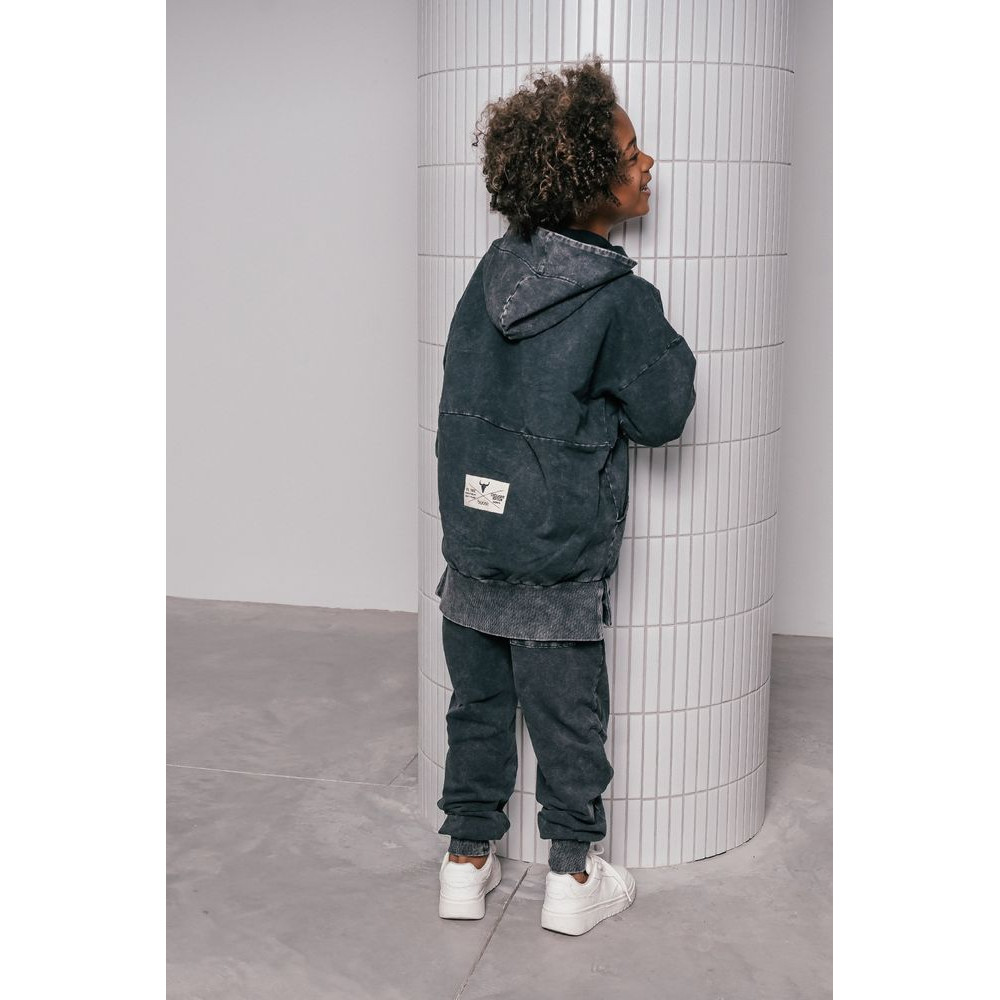 Bluza z kapturem Zip Acid Black
