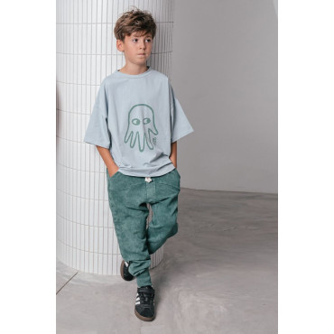 Tee Light Blue Green Ghost