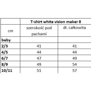 Tee White Vision Maker