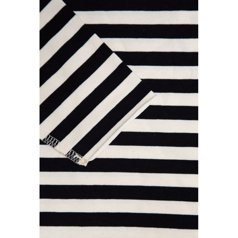 Longsleeve Booso Striped Black and White