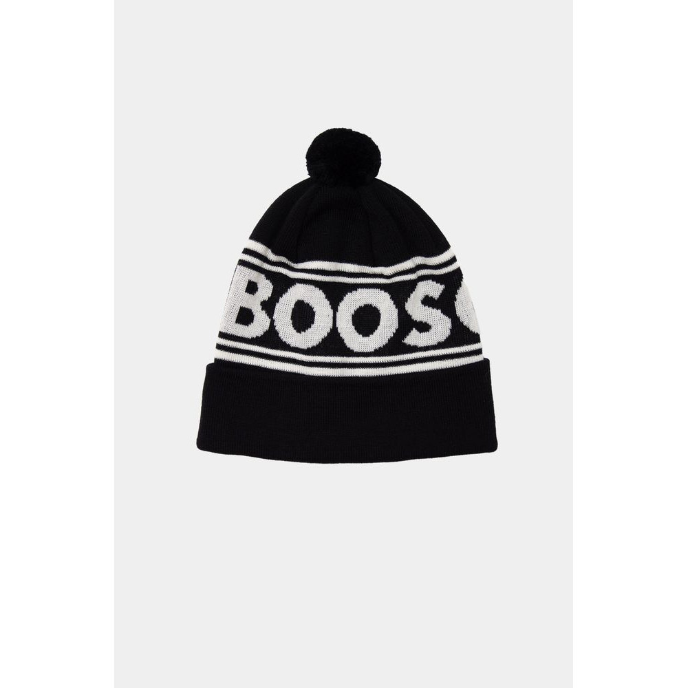Czapka Merino Booso Apres Black and White