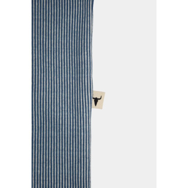 Komin prążkowany Striped Ecru Blue