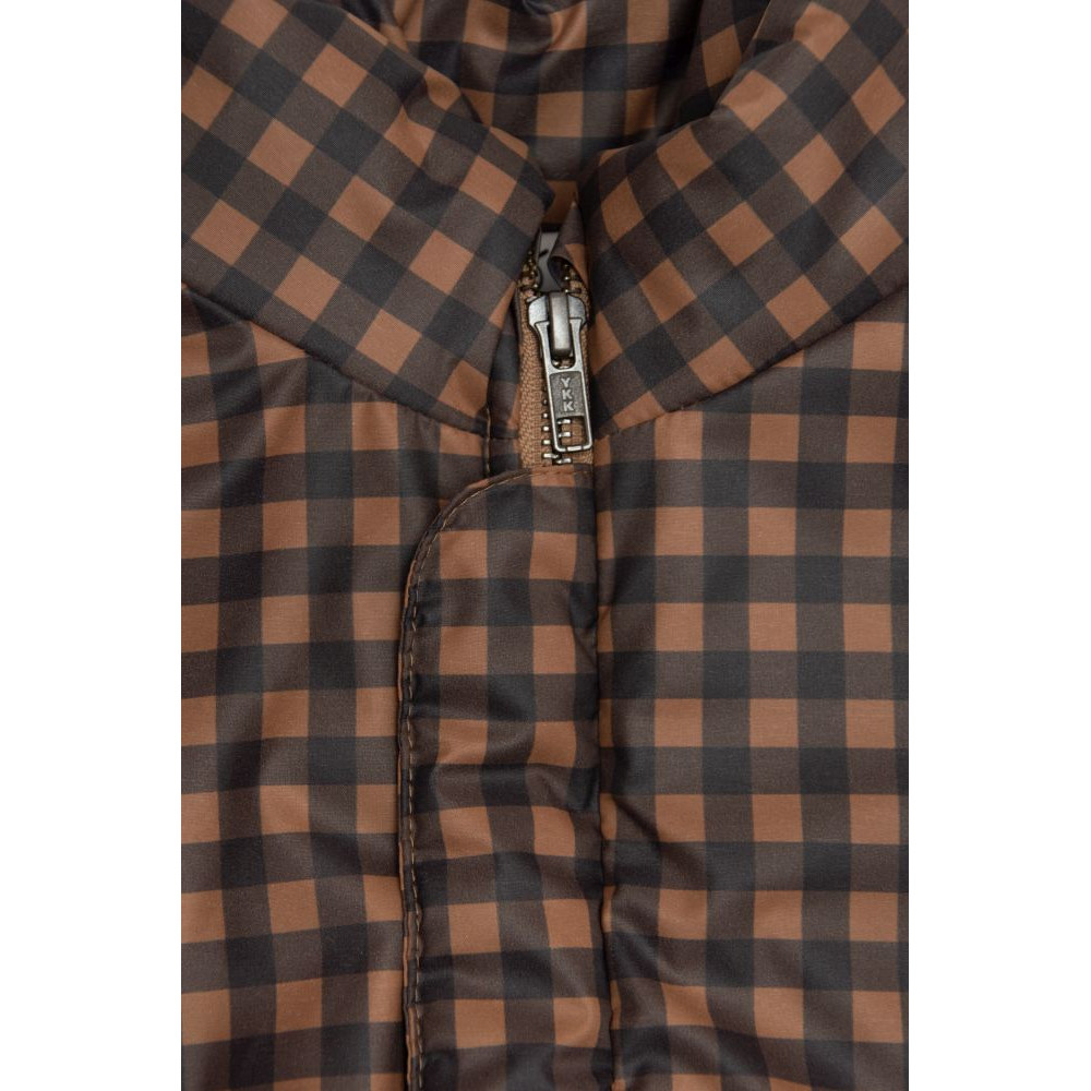 Kurtka Wide Camel Checkered