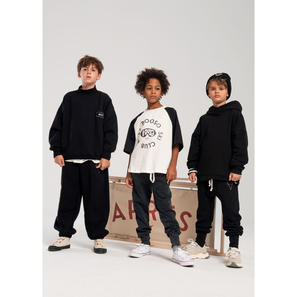 T-shirt Double Black and White Booso