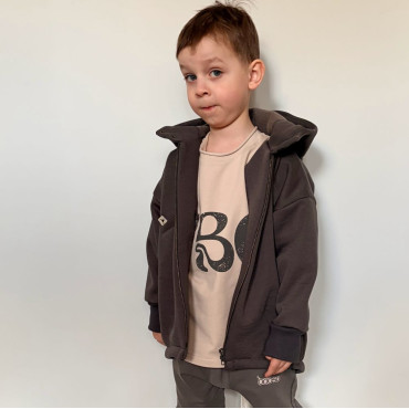 Bluza z kapturem Classic Zip Graphite