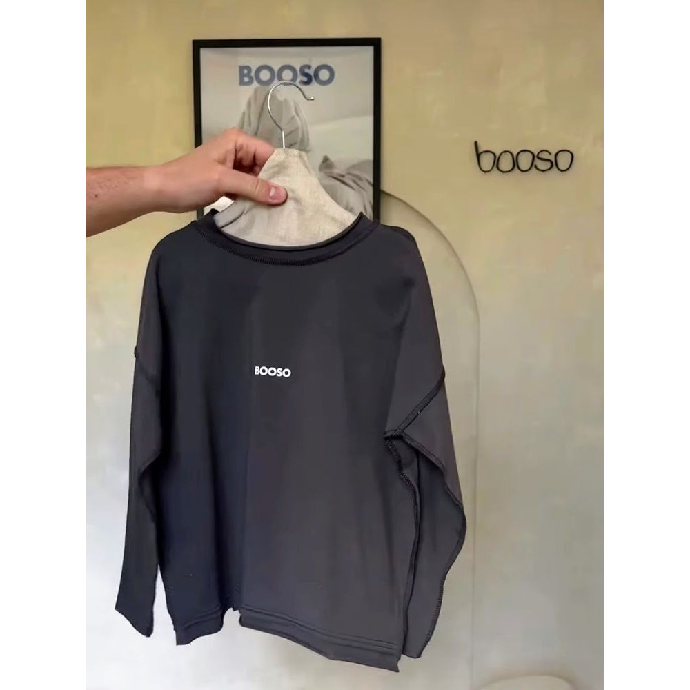 Longsleeve Boxy Graphite