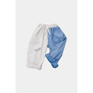Spodnie fancy double Ivory Blue