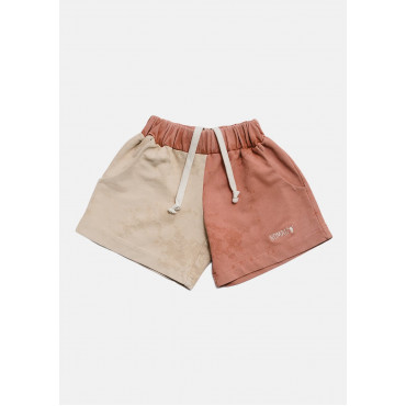 Nomad Double Shorts Beige/Pink