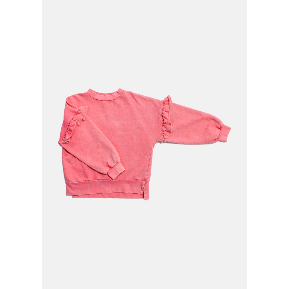 Bluza z falbankami Acid Pink