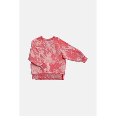 Splash Simple Sweatshirt Ecru/Pink