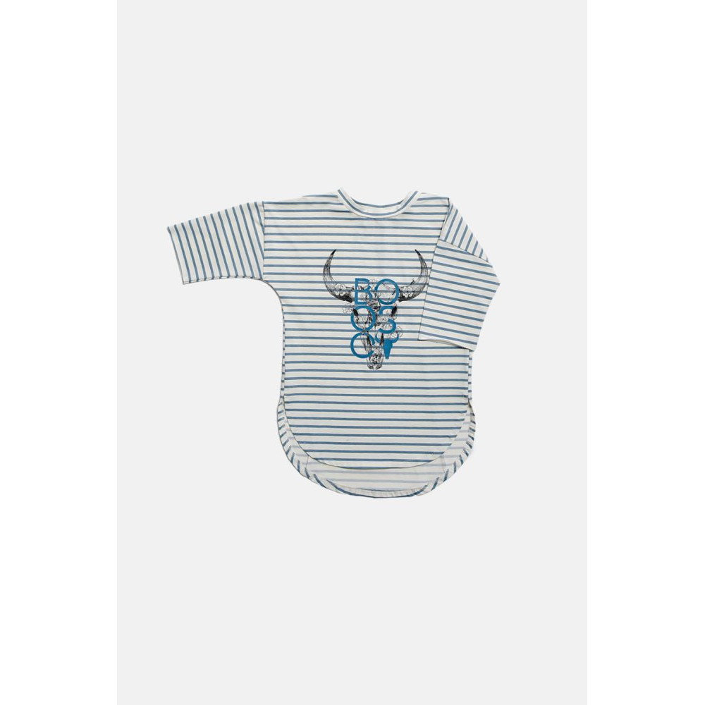 T-shirt Long Bison Striped Tee