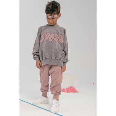 Bluza Booso Acid Graphite Pink