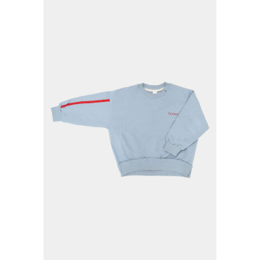 Bluza Booso Sky Blue Red Stripe