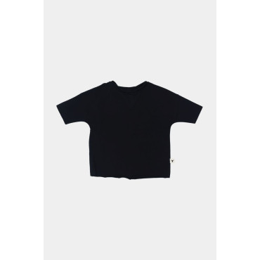 T-shirt Black z naszywką Cycling