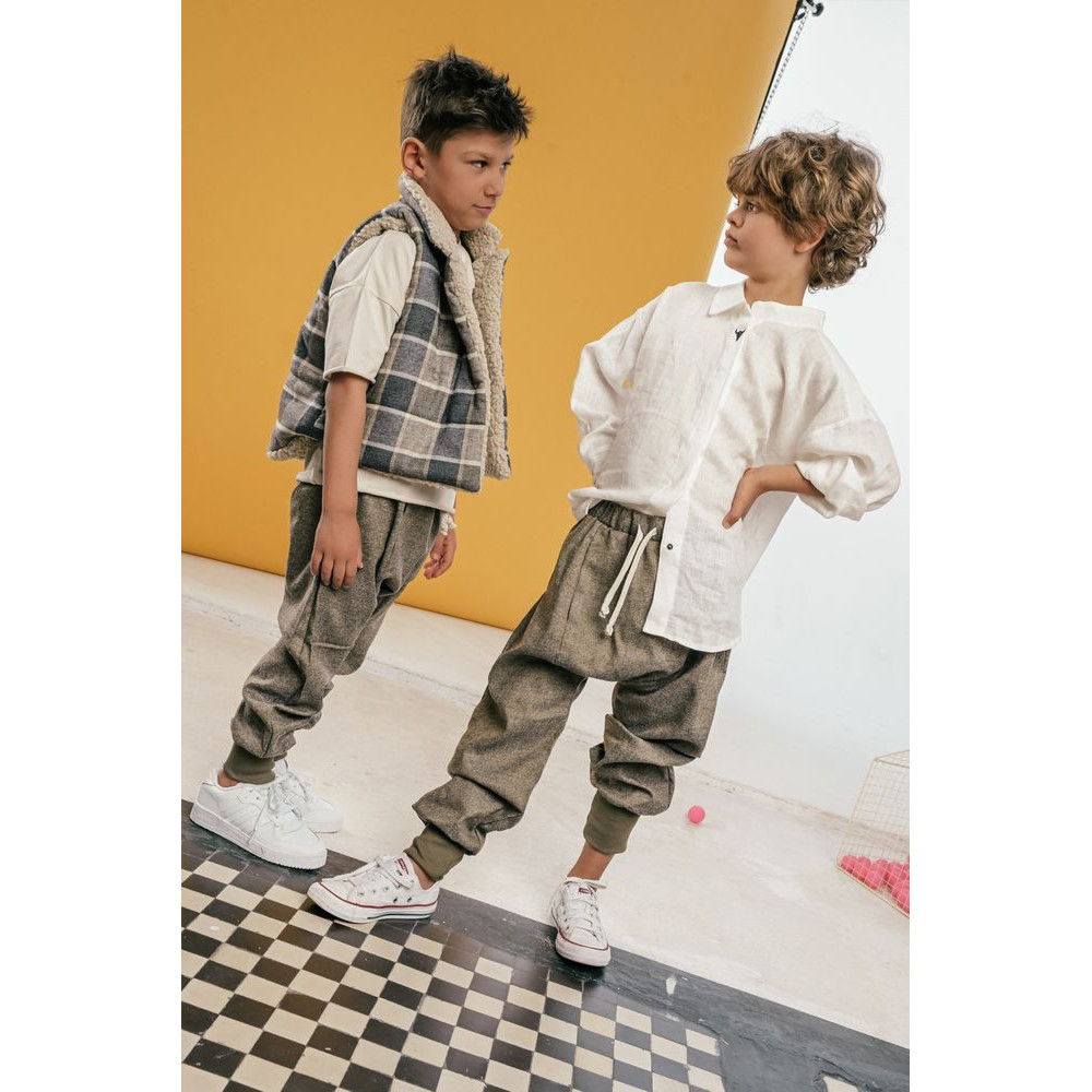 Elegant Welt Pants Khaki