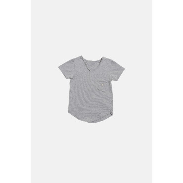 T-shirt Simple Gray Marl