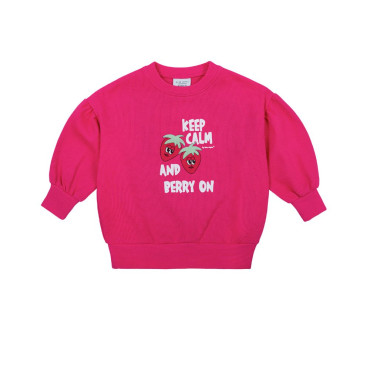 Strawberry Pink Puff Sweatshirt