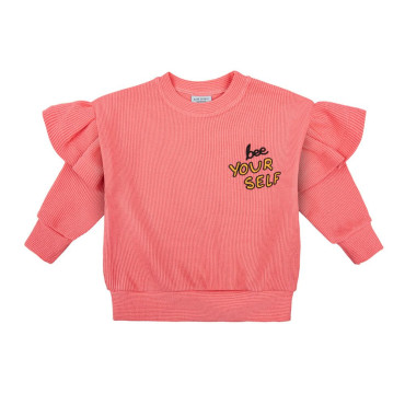 Bee Pink Frill Sweatshirt
