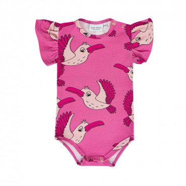 Birdie Pink Frill Bodysuit