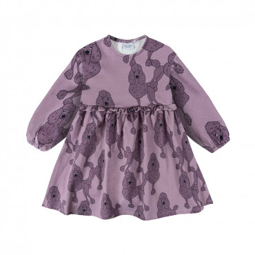 Poodle Violet Flared Dress
