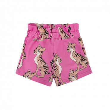 Tiger Pink Paperbag Shorts