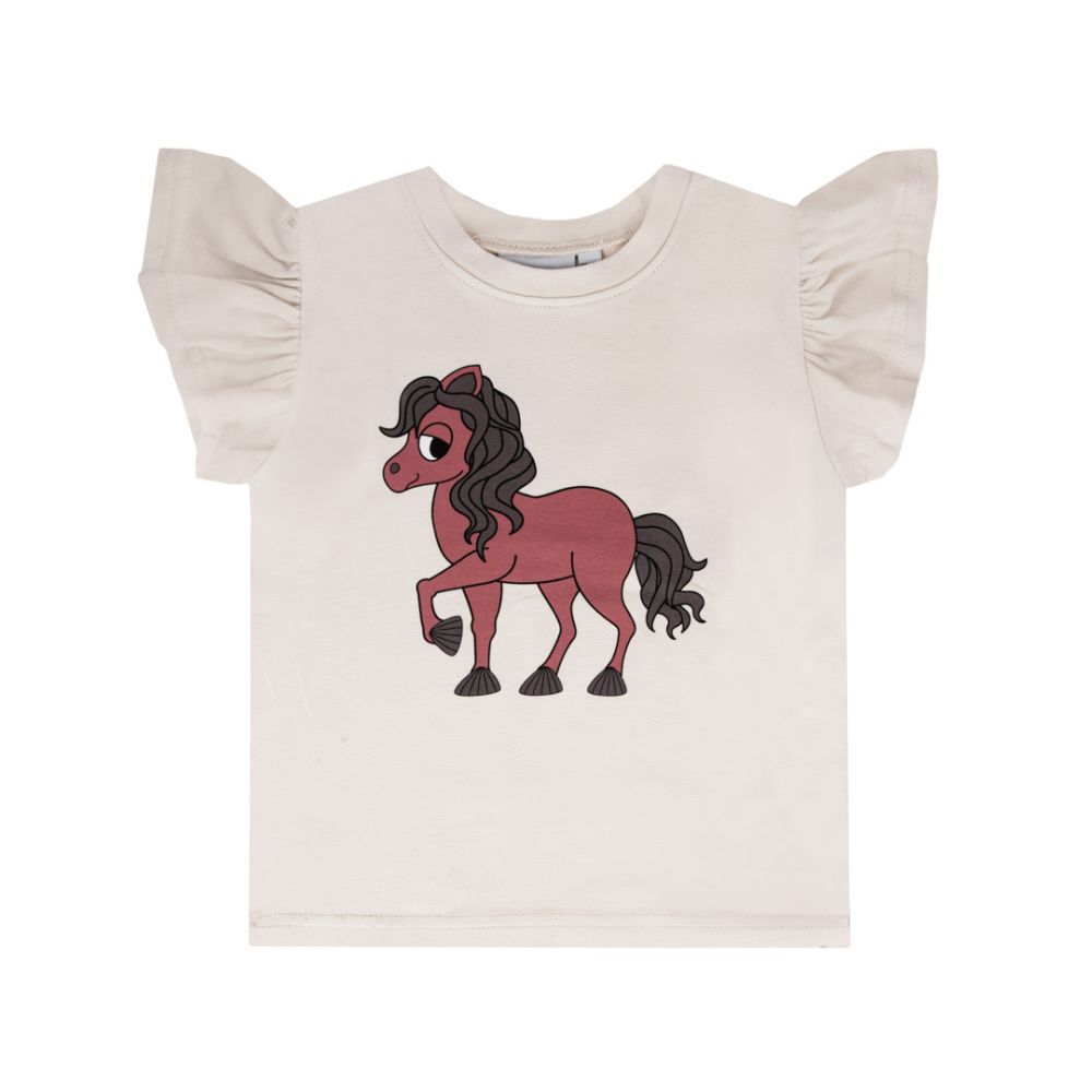 T-shirt ze skrzydełkami Konik Basic