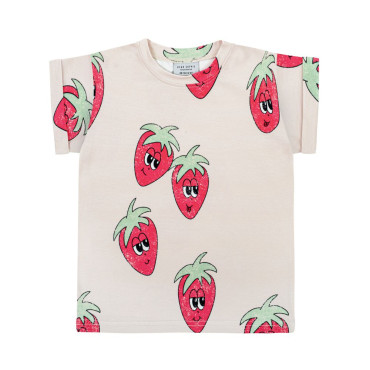 Strawberry Ecru T-Shirt
