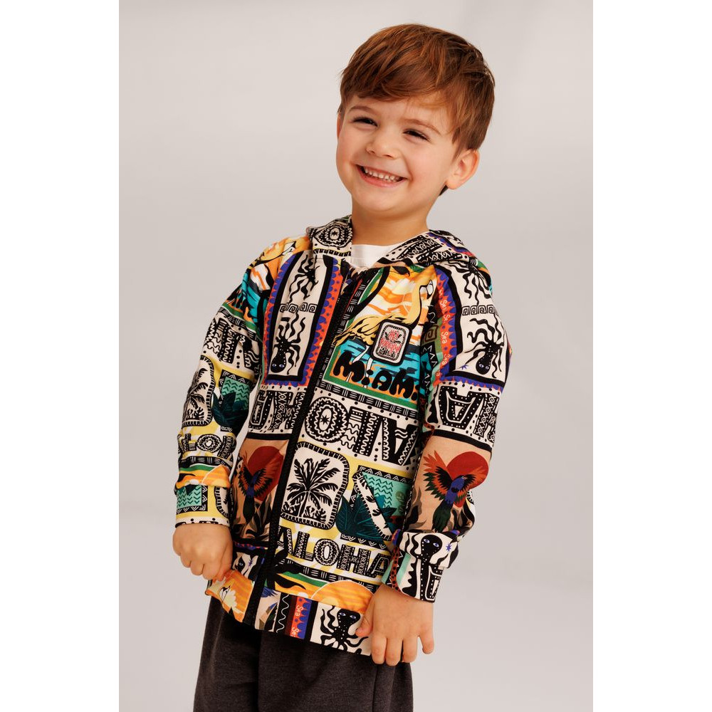 Bluza z kapturem Patchwork