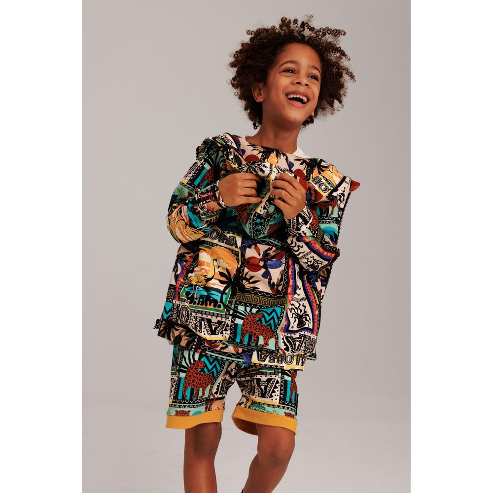 Bluza z kapturem Patchwork