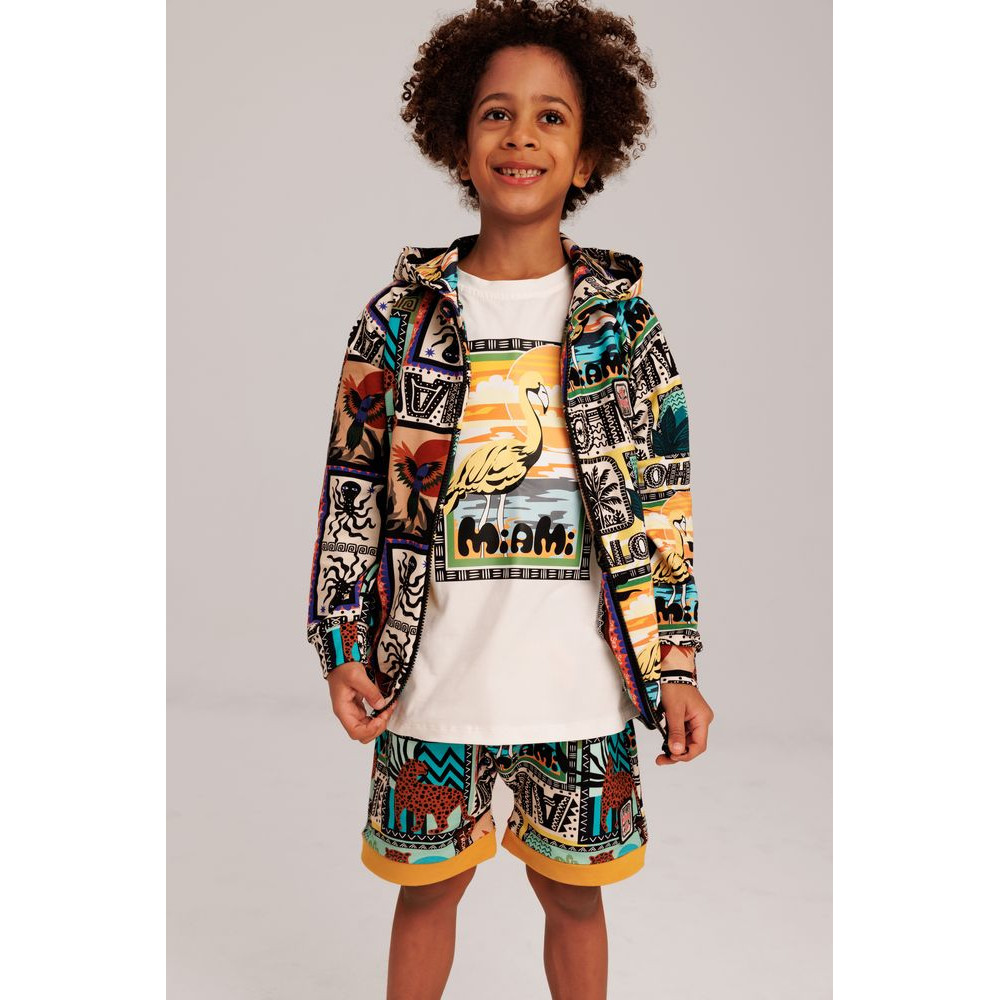 Bluza z kapturem Patchwork