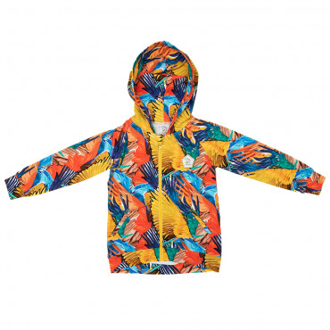 Parrots Feathers Hoodie with zip