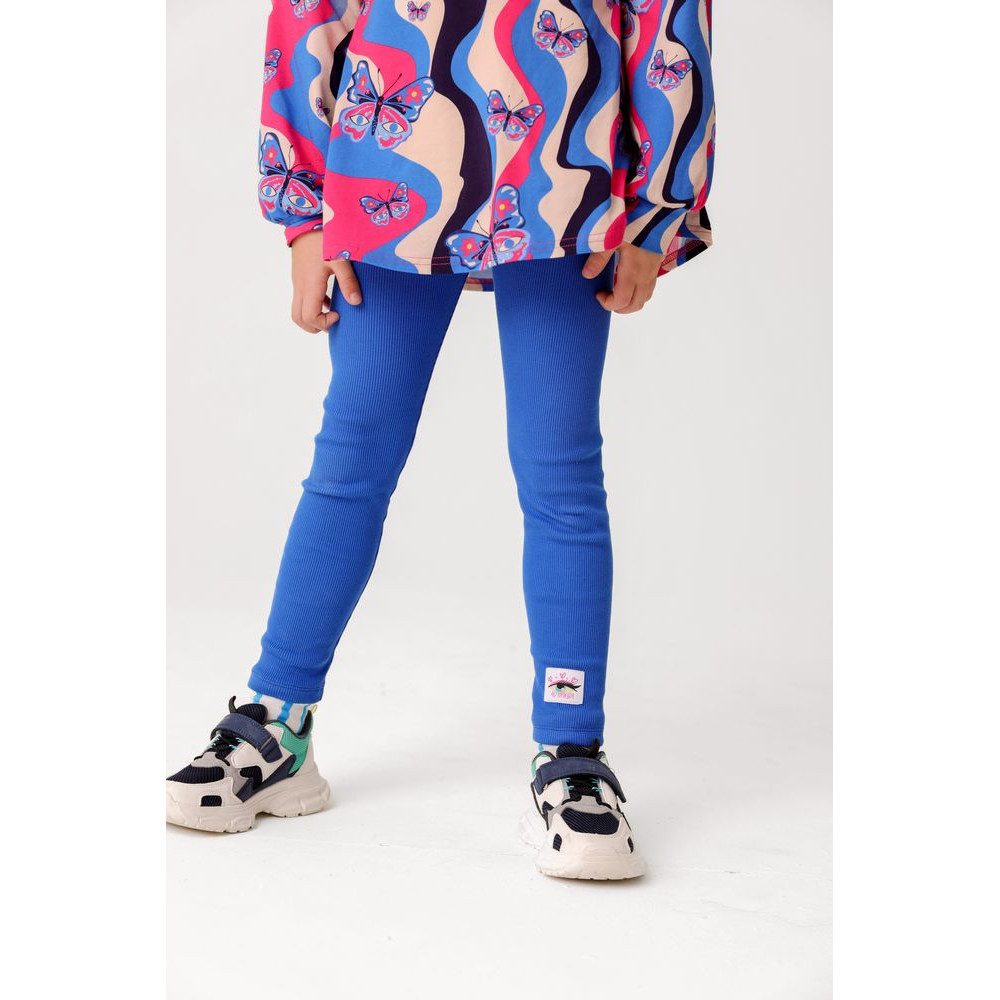 Legginsy prążkowane Cosmic Blue