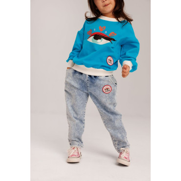 Soft Denim Ballon Pants