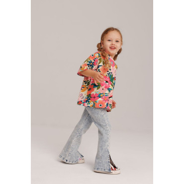 Soft Denim Flare Pants