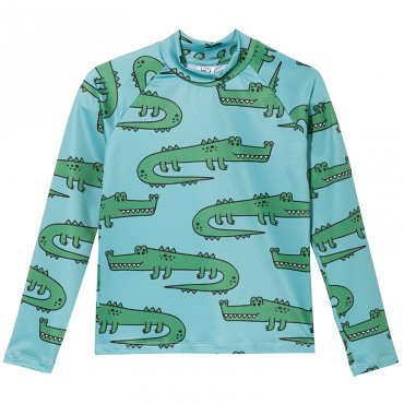 Green Crocodile Swim Longsleeve