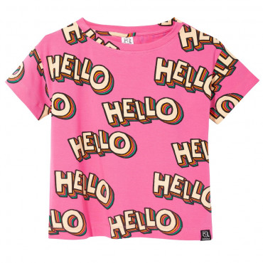 T-shirt Pink Hello