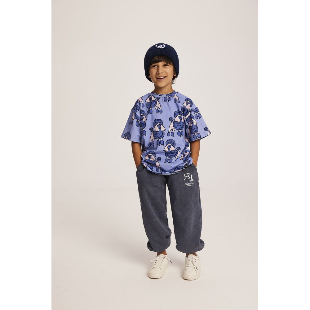 T-shirt Pudle Niebieski
