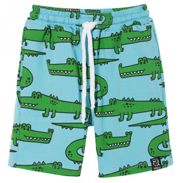 Blue Crocodiles Pocket Shorts