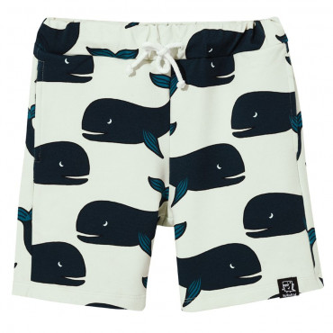 Pocket Shorts Beige Whales
