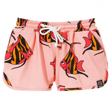 80'S Shorts Pink Orange-Pink Fish