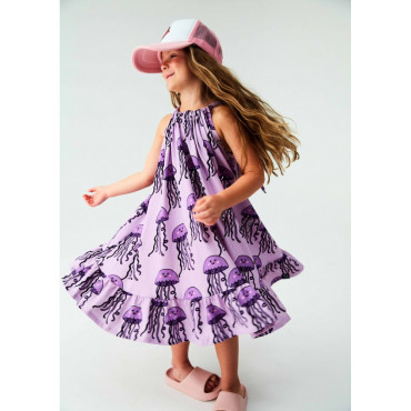 Bow Dress Violet Jellyfish