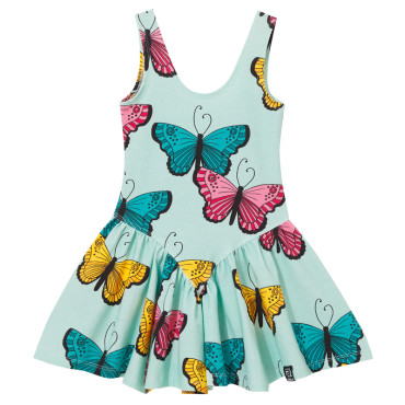 Balerina Dress Blue Butterflies