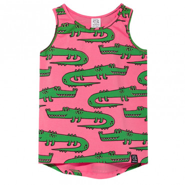 Tank-Top Pink Crocodiles
