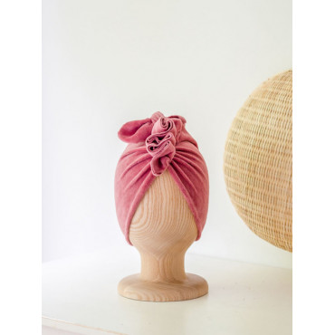 Velvet Dusty Pink Turban