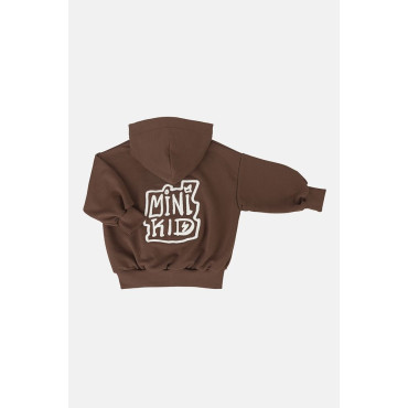 Bluza z kapturem zip chocolate