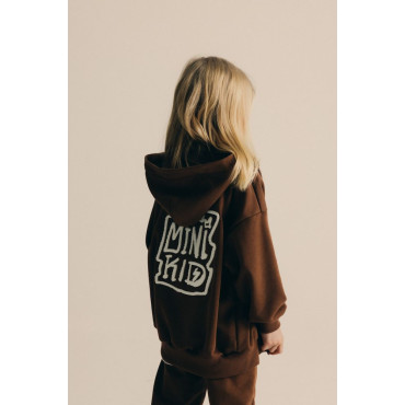 Bluza z kapturem zip chocolate