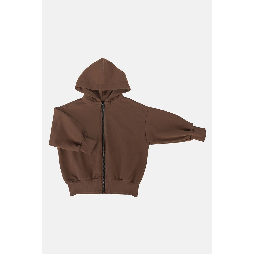 Bluza z kapturem zip chocolate