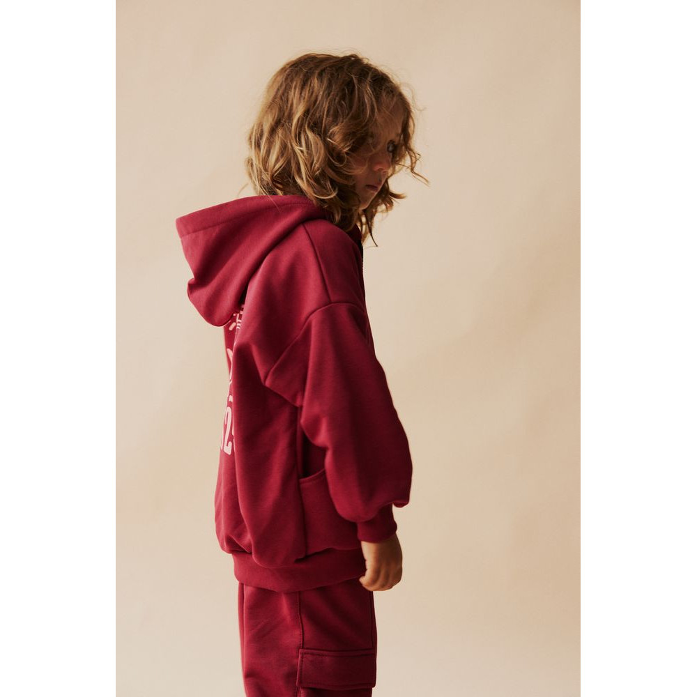 Bluza rozpinana Skull Burgundy